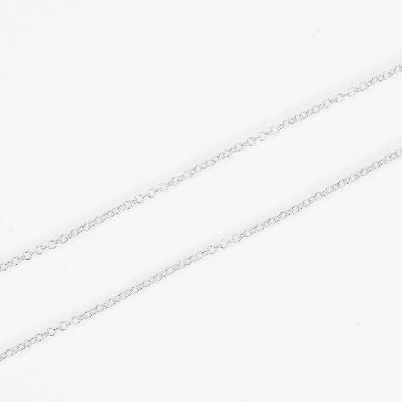 TIFFANY&Co. 1837 Interlocking Circle Necklace Silver925/Rubedo metal 5g Women - Picture 6 of 6